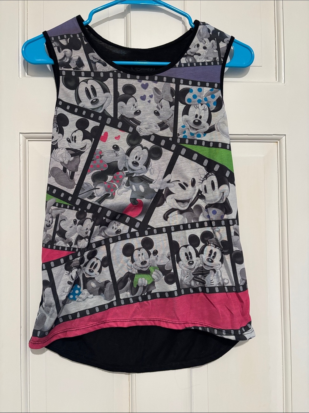 Kids Disney Tank Top Featuring Mickey and Minnie Reels Tank Top